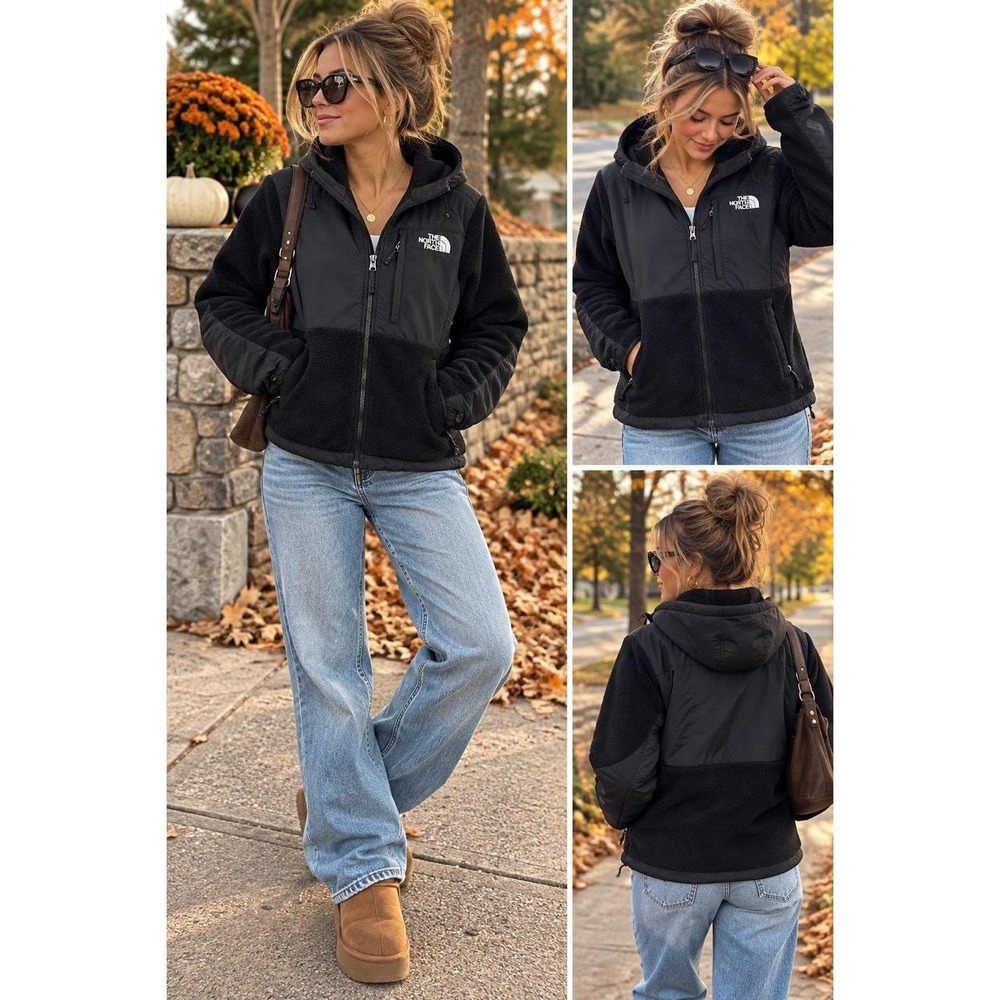 The North Face Fleece Jacket (medium) with Hood